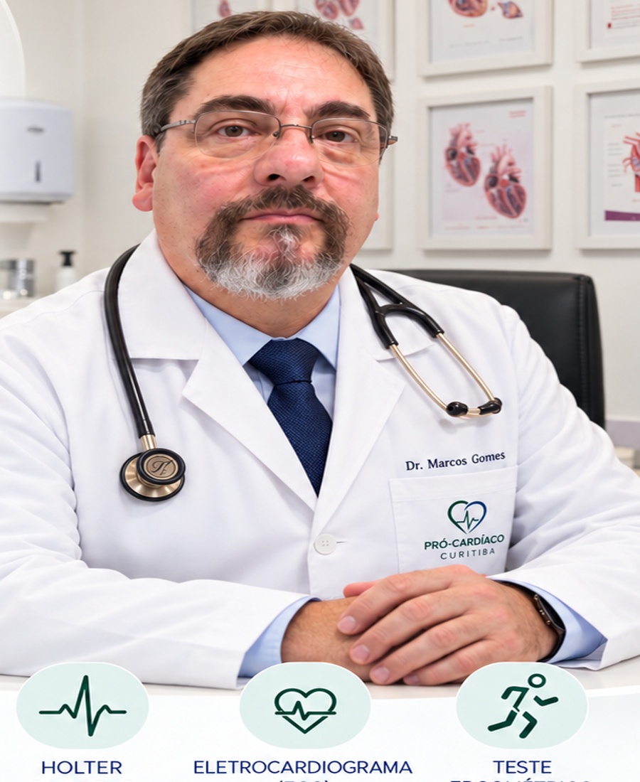 Dr. Marcos da Silva Gomes, cardiologista e ecocardiografista em Curitiba